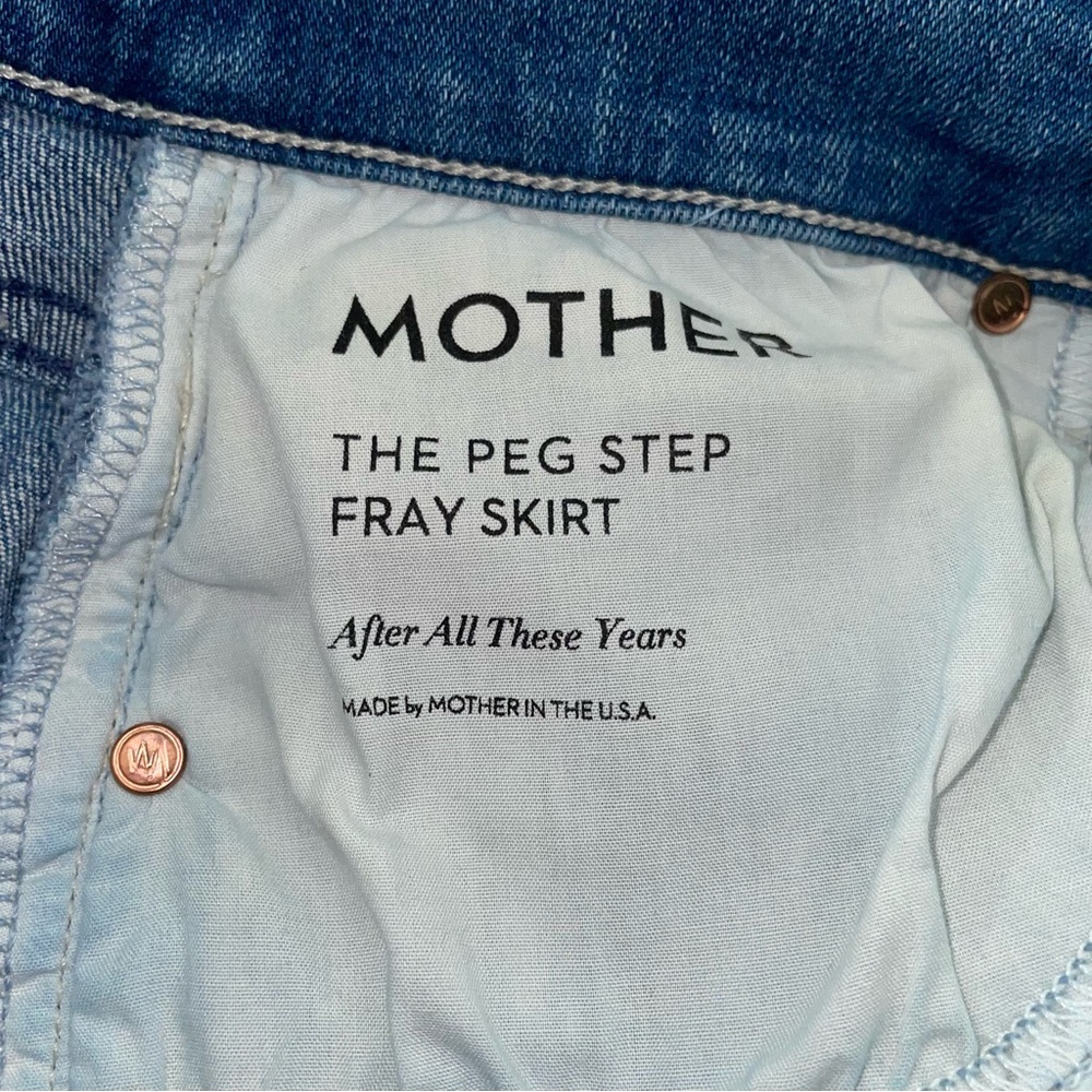 Mother the peg step fray skirt size 24 - Picture 12 of 15